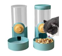 Rabbit Feeder & Water, Rabbit Food & Water Bowls - Automatic Pet Food Water Dispenser,1000ml Pet Cage Food Water Bowl, Feed