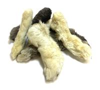 Rabbit Feet with Fur 1kg Natural Dog Treats Chews Hypoallergenic Hair (Great Alternative to Ears) LOD3