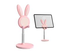 Rabbit Figurines Home Decor - Cute Bunny Phone Stand, Smartphone Stand Phone Holder | Student Desktop Lazy Home Selfie Live Support Rack, Adjustable Cartoon Animal Tabletop Ornaments for Women, Girl