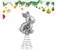 Rabbit Figurines | Reflective Shiny Mirror Statue | Cute Rabbit Shaped Disco Ornament | For Office Table Trees Wedding Easter Party Festivals Celebrations