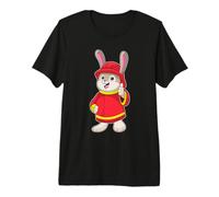 Rabbit Firefighter Fire Helmet Fire Department Premium T-Shirt