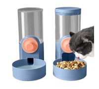 Rabbit Food Water Dispenser,Rabbit Feeder and Water - Automatic Pet Feeder and Waterer - 1000ml Large Capacity Pet Cage, Food Water Bowl