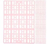 Rabbit Foot Mats Plastic Cage Floor Cushions Pink 4pcs | Easy to Clean, Cuttable Design, for Guinea Pig Cage Use, Small Animal Bedding Accessory