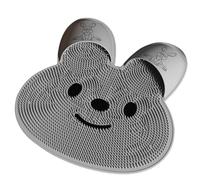 Rabbit Foot Rubbing,Shower Foot Scrubber Mat with Non-Slip Suction Cups, Rabbit-Shaped Silicone Foots Scrubber in Shower for Men & Women (A)