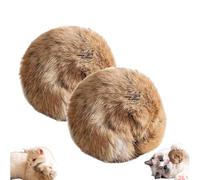 Rabbit Fur Ball Cat Toy, Soft Fluffy Cat Toy Ball, Interactive Chase Catnip Balls, Washable for Bunny Kicks and Chase Games (Catnip:2L)