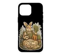 Rabbit Garden Carrots And Coffee Case for iPhone 16 Pro Max