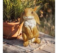 Rabbit Garden Ornament Statue, Resin Lifelike Bunny Pets Animal Sculpture Patio Yard Decorative Figure, Indoor Outdoor Lawn Yard Home Decoration Gift