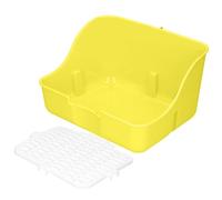 Rabbit Golden Hamster Pet Toilet ABS Plastic Impact Resistant Hamster Litter Box for Pet (Yellow)