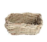 Rabbit Grass House, Handwork Woven Hay Bed Artificial Chew Toy Mat Bed Bunny Bedding Nest for Hamster Guinea Pig Bunny