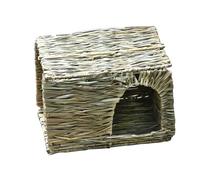 Rabbit Grass Hutch, Handcrafted Natural House | Safe chewing, Enclosed for privacy, Breathable design, Suitable for rabbits, guinea pigs