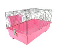 Rabbit Guinea Pig Bunny Indoor Big Large Cage 100cm Pink Single Tier