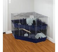 Little Friends Indoor Double Corner Cage, 141 x 100 x 86 cm, natural