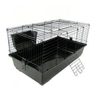 Little Friends Rabbit Cage Double Tier - 100 cm - Blue/Black