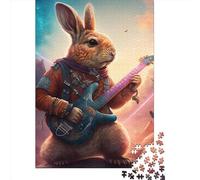 Rabbit Guitar Animal21214 Puzzle for Teenagers 1000 Pieces Puzzle Brain Teaser Puzzles For Adults 1000pcs (38x26cm)