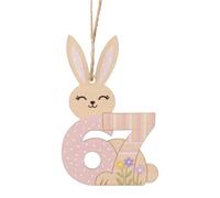 Rabbit Hanging Wooden Pretty Spring Number 67