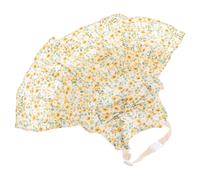 Rabbit Harness Pulling Strap Dress Flower Pattern Yellow S | Cotton, Lightweight Build, Extra-long Rope, for Going out Indoor Activities