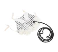 Rabbit Harness with Leash, Sleeveless Cotton Bunny Vest for Small Pets | Black and White Floral Print, Secure Buckle Closure, Chic Look for Photos and PET Photoshoots