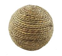 Rabbit Hay Ball, Grinding Natural Bunny Toys, Rabbit Supplies for Molar Care Play Roll Teeth Indoor Outdoor Patio Garden Backyard Farm Forage Feeder Home Play