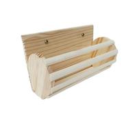 Rabbit Hay Feeder Portable Food Feeding Manger for Small Pets Bunny Hedgehog Wood Color