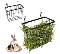 Rabbit hay Feeder Sangle Sopffy 2PCS, Guinea Pig hay Feeder with Metal Frame for Guinea Pig Chinchilla Bunny, hay Feeder Rabbit, Chinchilla cage Accessories