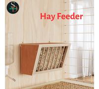 Rabbit Hay Feeder Standing Animal Food Feeding Rack Solid Wood Fir vidaXL