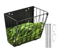 Rabbit Hay Rack - Foldable Feeder Box with Hanging - Hay Holder with Metal Frame for Small Animals, Wall Mounted in the Enclosure, Stable and Cage