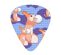 rabbit holding the ball Guitar picks, 12 pieces per pack, 3 different thicknesses, suitable for guitar, bass, ukulele and other instruments.