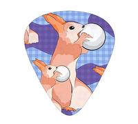 Rabbit Holding The Ball Multi-Thickness Guitar Pick Set 12 Pieces Clear Tone Comfortable Feel Strong Wear Resistance And Toughness Comes With Transparent Box