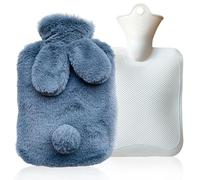 Rabbit Hot Water Bottle, 1L Hot Water Bag with Cover Cartoon Animal Hots Waters Bottles Leakproof Warm Waters Bag HotWater Bottle for Hots and Cold Compress