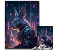 Rabbit Human Puzzles 1000 Pieces for Adults Impossible Jigsaw Puzzles for Adults for Home Decor, Brain Training 26X38CM/10.23x14.96inch