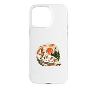 Rabbit Hunting Beagle Grandpa Vintage Retro Hound Dog Badge Case for iPhone 15 Pro Max