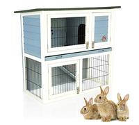 Rabbit Hutch Blue 3ft Hide Rabbit Run Guinea Pig House by Cozy Pet 34 Models Ferret Cage Rabbit Hutches in Blue RH03BL