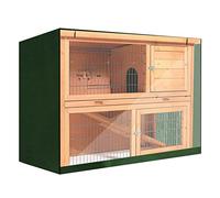 Rabbit Hutch Cover, 210D Oxford Fabric, Rabbit Hutch Waterproof Dust Protection, Double Layer Rabbit Hutch Cover, Dust Protection for Rubits, Hamsters, Pets, Home Accessories, 122 x 50 x 105 cm