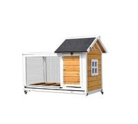 Rabbit Hutch Premium Outdoor Pet Rabbit Cage The Perfect Home Villa & Snuggly Nest for Your Beloved Bunny