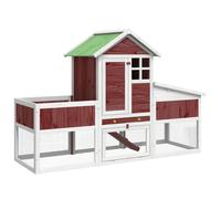 Rabbit Hutch Rabbit Run Bunny House Wooden Animal House Solid Wood Pine vidaXL