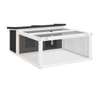 Rabbit Hutch Rabbit Run Bunny House Wooden Animal House Solid Wood Pine vidaXL