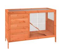 Rabbit Hutch Rabbit Run Bunny House Wooden Animal House Solid Wood Pine vidaXL