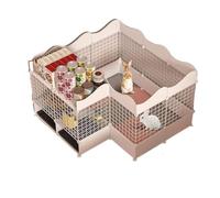 Rabbit Hutch Spacious Outdoor Pet Rabbit Cage - Create a Dream Home Villa with an Inviting Nest for Your Furry Friends