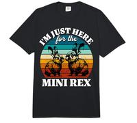 Rabbit I'm Just Here for Mini Rex Comfort Colors Adult Heavyweight T-Shirt