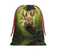 Rabbit in the bush M Patterned Gift Bags - Add a touch of formality to weddings, Christmas, birthdays, and anniversaries - (S - L)