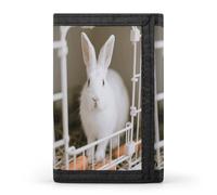 Rabbit in The Cage Wallet Ultra Slim Minimalist Trifold Wallet Men Wallets Credit Card Holder Sl illfold