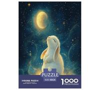 Rabbit Jigsaw Puzzles for Adult Challenging Puzzles The Impossible Challenge 1000 Pieces Difficult Hard Jigsaw Puzzles for Man And Woman with Letters on Back 38x26cm/1000pcs
