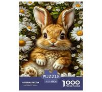 Rabbit Jigsaw Puzzles for Adults Animal Puzzle Game 1000 Jigsaws Brain Challenge for Adults Gifts 38x26cm/1000pcs