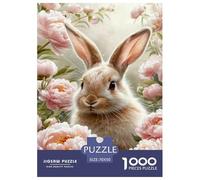 Rabbit Jigsaw Puzzles for Adults Animal Puzzle Game 1000 Jigsaws Educational Games for Adults Gifts 70x50cm/1000pcs