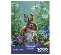 Rabbit Jigsaw Puzzles for Adults Animal Puzzles 1000 Jigsaws Brain Challenge Home Decoration Gifts 70x50cm/1000pcs