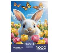 Rabbit Jigsaw Puzzles for Adults Animal Puzzles 1000 Jigsaws Educational Games for Adults Gifts 70x50cm/1000pcs