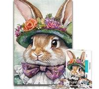 Rabbit Jigsaw Puzzles for Adults,for Educational Game Challenge Toy for Is Ideal As A Gift for The Whole Family 38x26cm