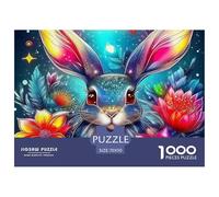 Rabbit Jigsaw Puzzles for Adults Impossible And Difficult Challenge 1000 Pieces Challenging Games Educational Games There Are Letters on The Back 70x50cm/1000pcs