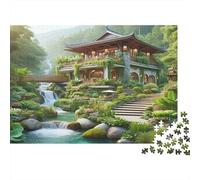 Rabbit Jigsaw Puzzles Japanese Garden Path 1000Pc Recycled Paper for Adults Puzzle Fun Family Game Home Activity Age 12 Years Up Great Gift Idea 38x26cm/1000pcs