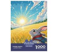 .Rabbit Jigsaws Puzzles for Adults 1000 Piece with Letters on Back Educational Games Animal Challenging Games Creativity & Gift Giving 70x50cm/1000pcs